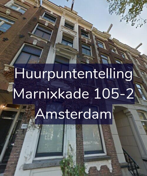 Foto gevel Huurpuntentelling voor Marnixkade 105-2, Amsterdam
