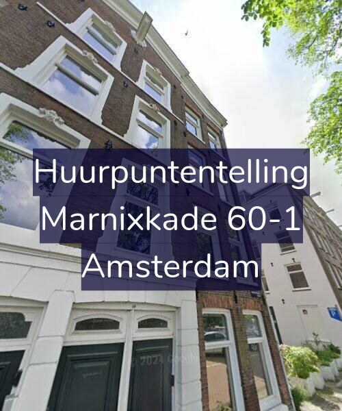 Foto gevel Huurpuntentelling voor Marnixkade 60-1, Amsterdam