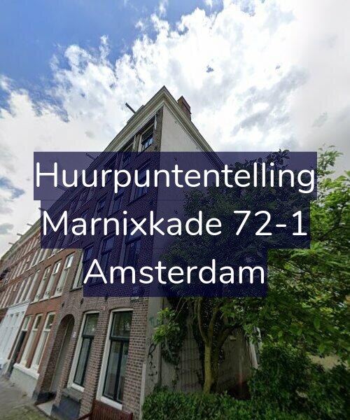 Foto gevel Huurpuntentelling voor Marnixkade 72-1, Amsterdam