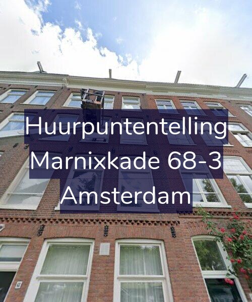 Foto gevel Huurpuntentelling voor Marnixkade 68-3, Amsterdam