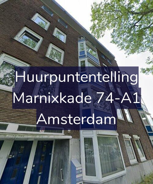 Foto gevel Huurpuntentelling voor Marnixkade 74-A1, Amsterdam