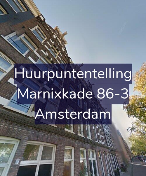 Foto gevel Huurpuntentelling voor Marnixkade 86-3, Amsterdam