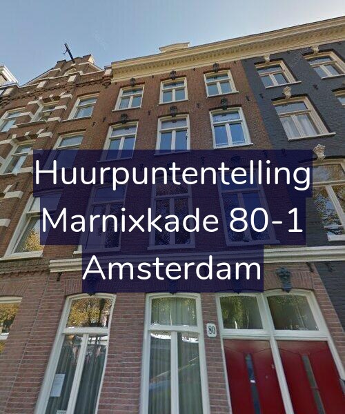 Foto gevel Huurpuntentelling voor Marnixkade 80-1, Amsterdam