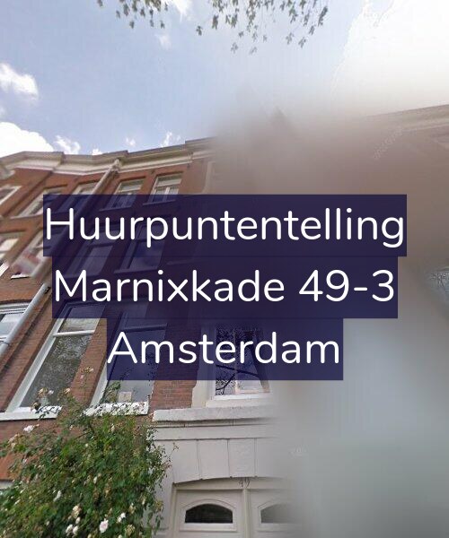 Foto gevel Huurpuntentelling voor Marnixkade 49-3, Amsterdam