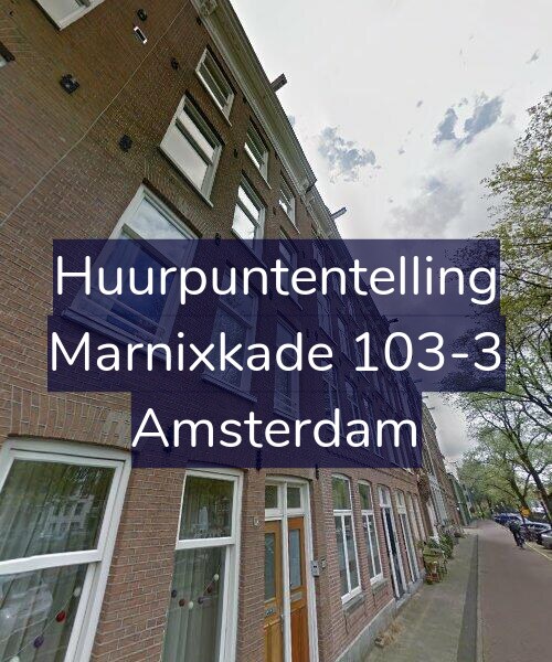 Foto gevel Huurpuntentelling voor Marnixkade 103-3, Amsterdam