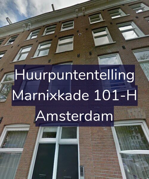 Foto gevel Huurpuntentelling voor Marnixkade 101-H, Amsterdam