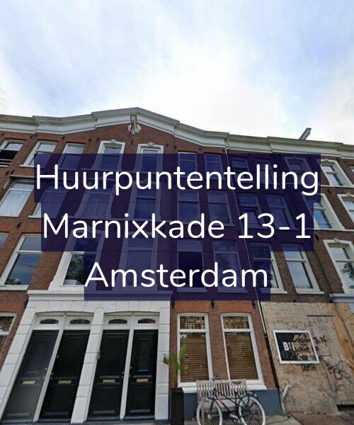Foto gevel Huurpuntentelling voor Marnixkade 13-1, Amsterdam