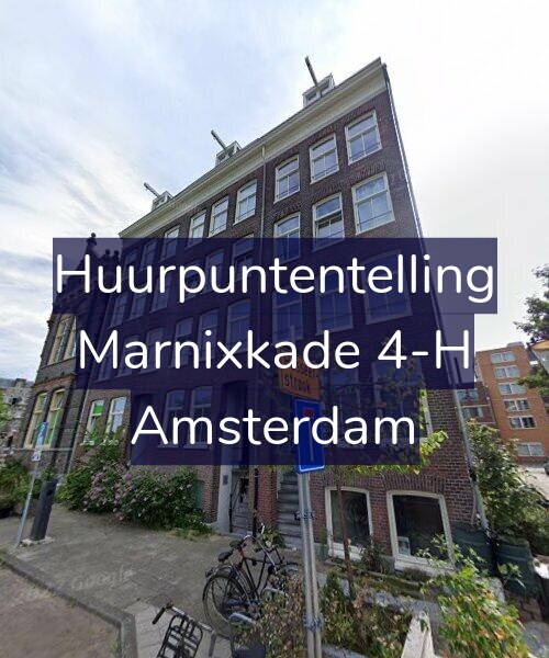 Foto gevel Huurpuntentelling voor Marnixkade 4-H, Amsterdam