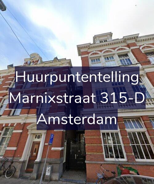 Foto gevel Huurpuntentelling voor Marnixstraat 315-D, Amsterdam