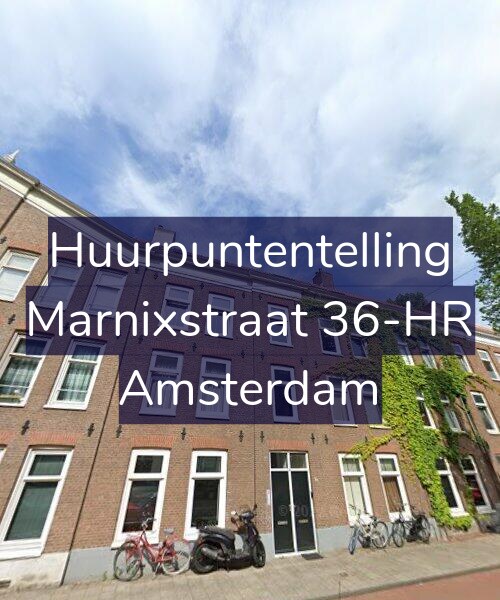 Foto gevel Huurpuntentelling voor Marnixstraat 36-HR, Amsterdam