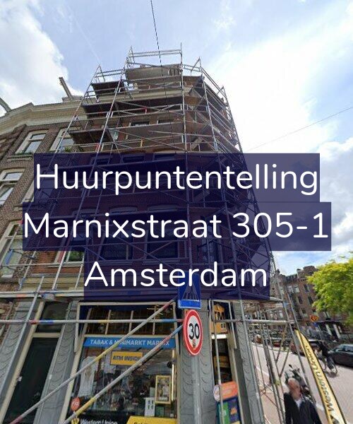 Foto gevel Huurpuntentelling voor Marnixstraat 305-1, Amsterdam