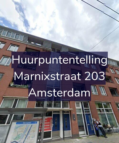Foto gevel Huurpuntentelling voor Marnixstraat 203, Amsterdam
