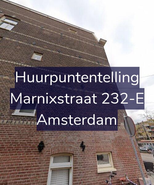 Foto gevel Huurpuntentelling voor Marnixstraat 232-E, Amsterdam