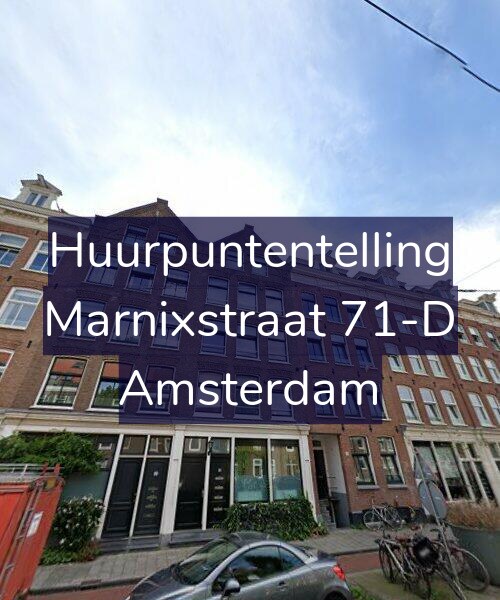Foto gevel Huurpuntentelling voor Marnixstraat 71-D, Amsterdam