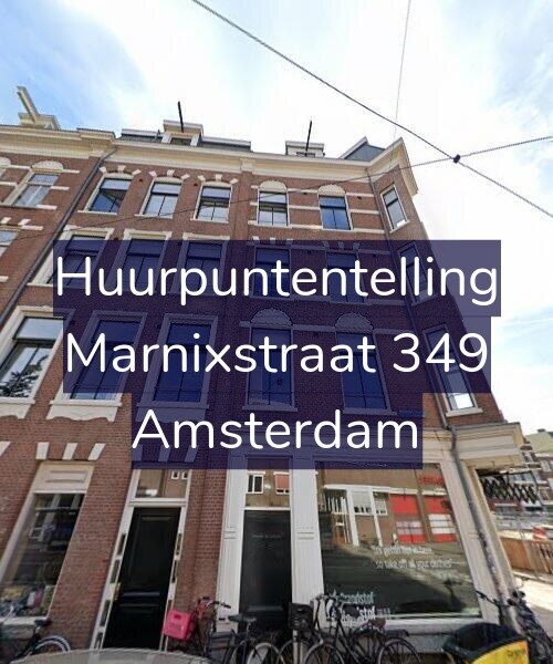 Foto gevel Huurpuntentelling voor Marnixstraat 349, Amsterdam