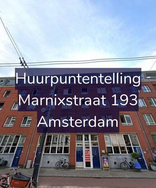 Foto gevel Huurpuntentelling voor Marnixstraat 193, Amsterdam