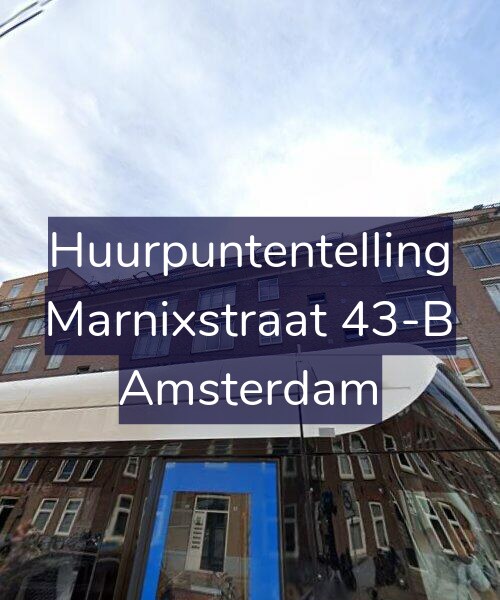 Foto gevel Huurpuntentelling voor Marnixstraat 43-B, Amsterdam