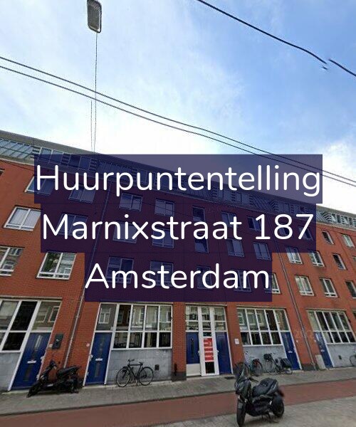Foto gevel Huurpuntentelling voor Marnixstraat 187, Amsterdam