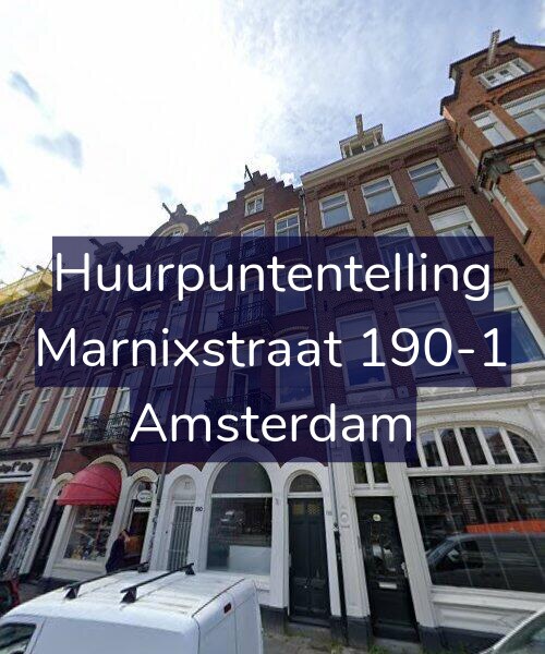Foto gevel Huurpuntentelling voor Marnixstraat 190-1, Amsterdam