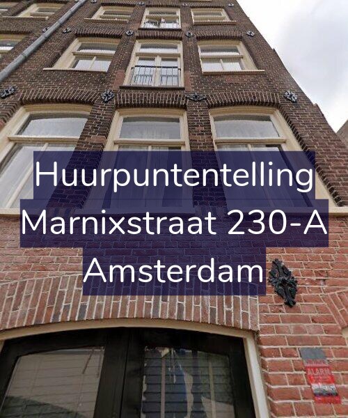 Foto gevel Huurpuntentelling voor Marnixstraat 230-A, Amsterdam