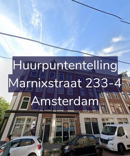 Foto gevel Huurpuntentelling voor Marnixstraat 233-4, Amsterdam