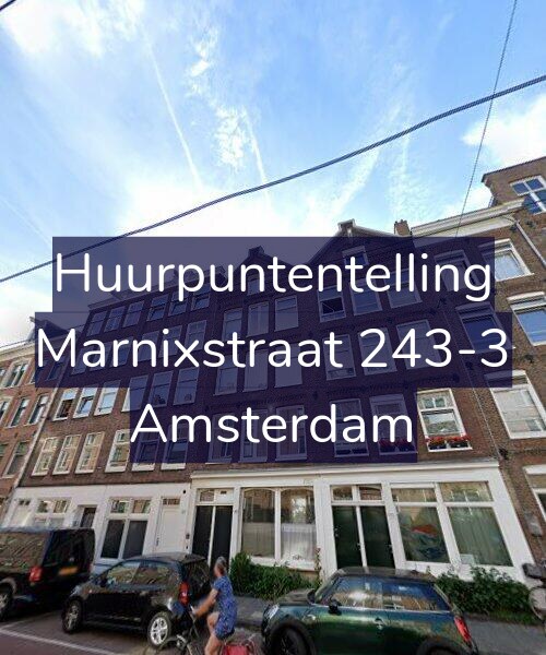 Foto gevel Huurpuntentelling voor Marnixstraat 243-3, Amsterdam