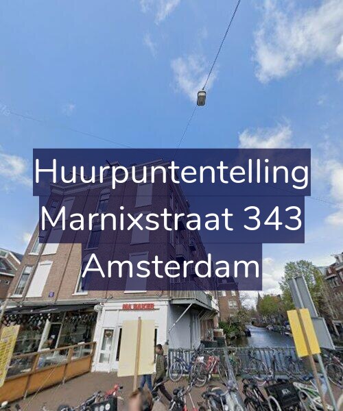 Foto gevel Huurpuntentelling voor Marnixstraat 343, Amsterdam