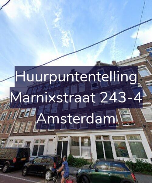 Foto gevel Huurpuntentelling voor Marnixstraat 243-4, Amsterdam