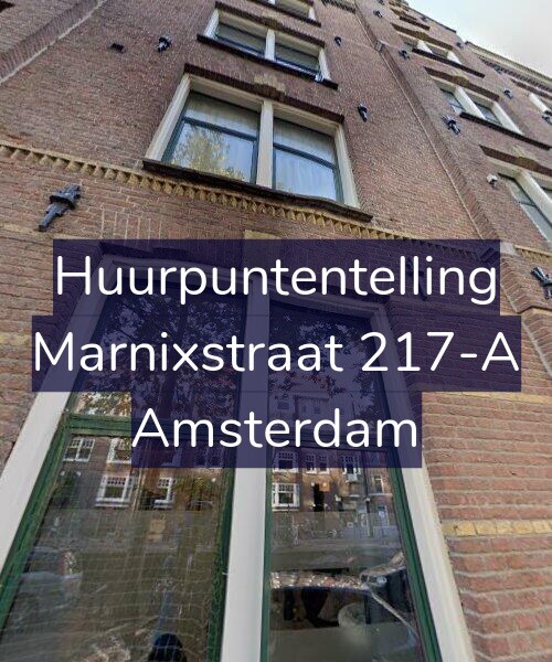 Foto gevel Huurpuntentelling voor Marnixstraat 217-A, Amsterdam