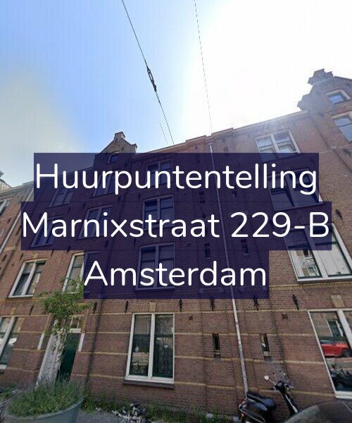 Foto gevel Huurpuntentelling voor Marnixstraat 229-B, Amsterdam
