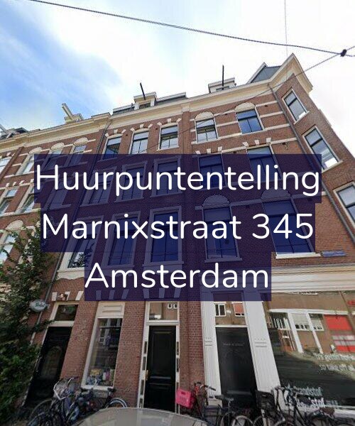 Foto gevel Huurpuntentelling voor Marnixstraat 345, Amsterdam