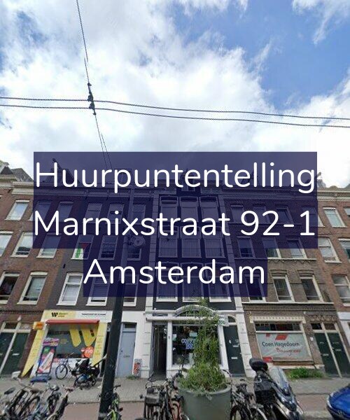 Foto gevel Huurpuntentelling voor Marnixstraat 92-1, Amsterdam