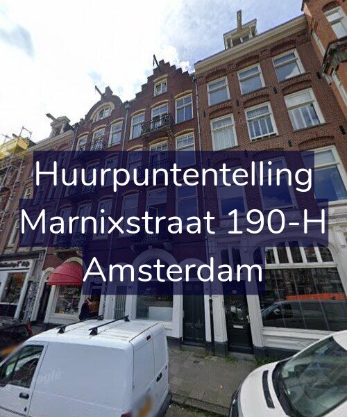 Foto gevel Huurpuntentelling voor Marnixstraat 190-H, Amsterdam