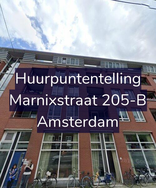 Foto gevel Huurpuntentelling voor Marnixstraat 205-B, Amsterdam