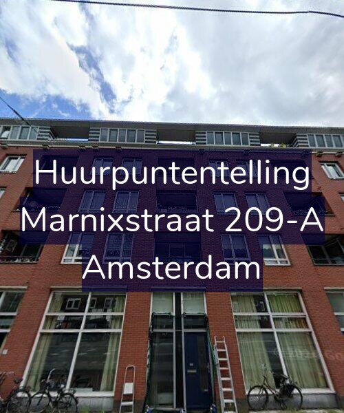 Foto gevel Huurpuntentelling voor Marnixstraat 209-A, Amsterdam