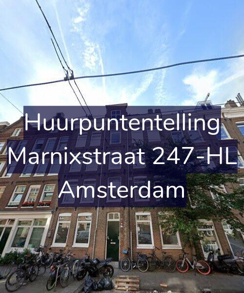 Foto gevel Huurpuntentelling voor Marnixstraat 247-HL, Amsterdam