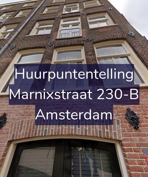 Foto gevel Huurpuntentelling voor Marnixstraat 230-B, Amsterdam