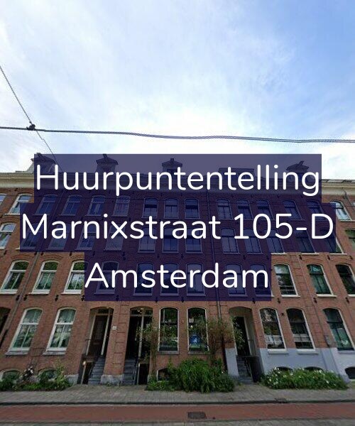 Foto gevel Huurpuntentelling voor Marnixstraat 105-D, Amsterdam