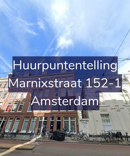 Foto gevel Huurpuntentelling voor Marnixstraat 152-1, Amsterdam