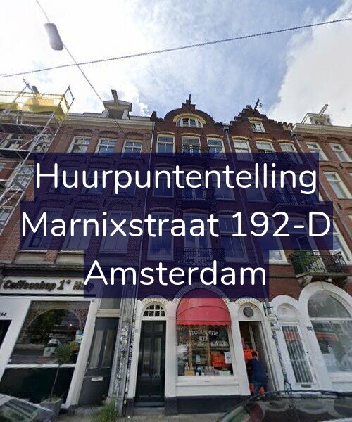 Foto gevel Huurpuntentelling voor Marnixstraat 192-D, Amsterdam