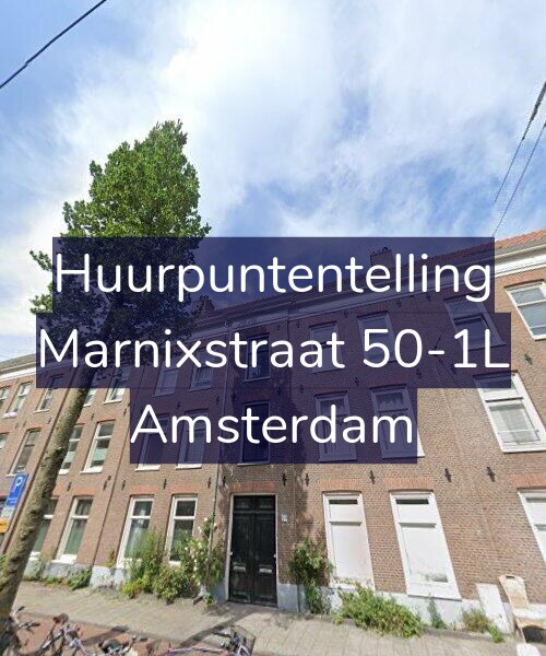 Foto gevel Huurpuntentelling voor Marnixstraat 50-1L, Amsterdam
