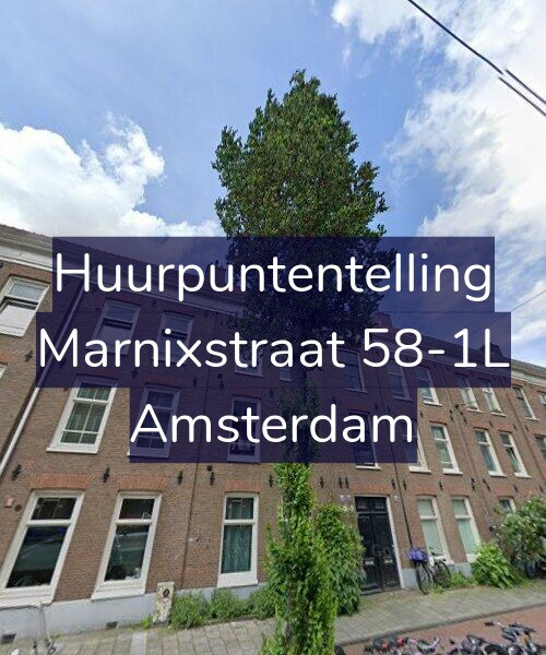 Foto gevel Huurpuntentelling voor Marnixstraat 58-1L, Amsterdam