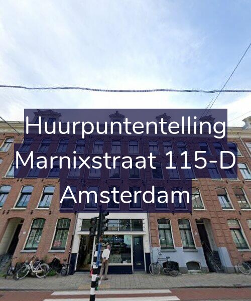 Foto gevel Huurpuntentelling voor Marnixstraat 115-D, Amsterdam