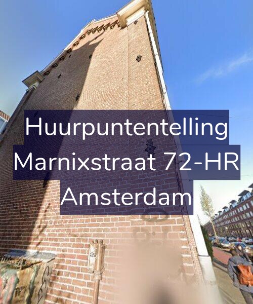 Foto gevel Huurpuntentelling voor Marnixstraat 72-HR, Amsterdam