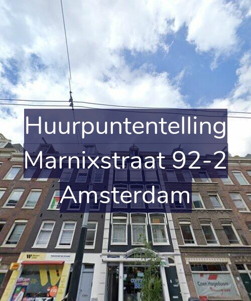 Foto gevel Huurpuntentelling voor Marnixstraat 92-2, Amsterdam