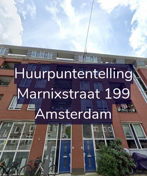 Foto gevel Huurpuntentelling voor Marnixstraat 199, Amsterdam