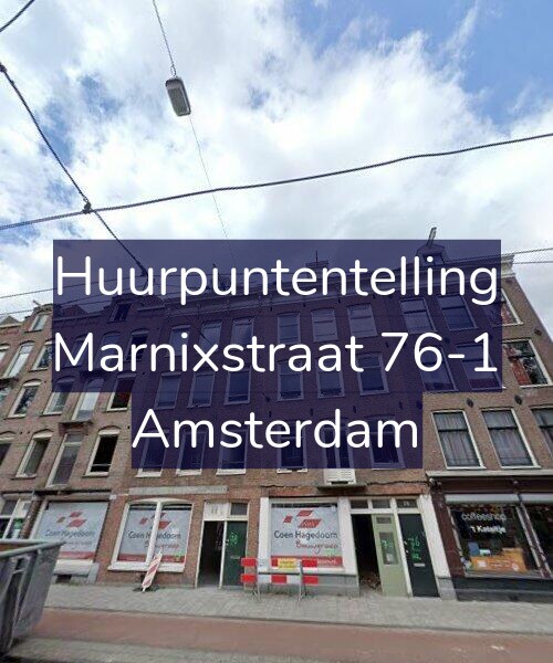 Foto gevel Huurpuntentelling voor Marnixstraat 76-1, Amsterdam