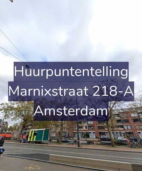 Foto gevel Huurpuntentelling voor Marnixstraat 218-A, Amsterdam