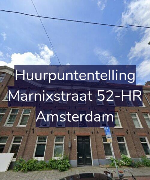 Foto gevel Huurpuntentelling voor Marnixstraat 52-HR, Amsterdam