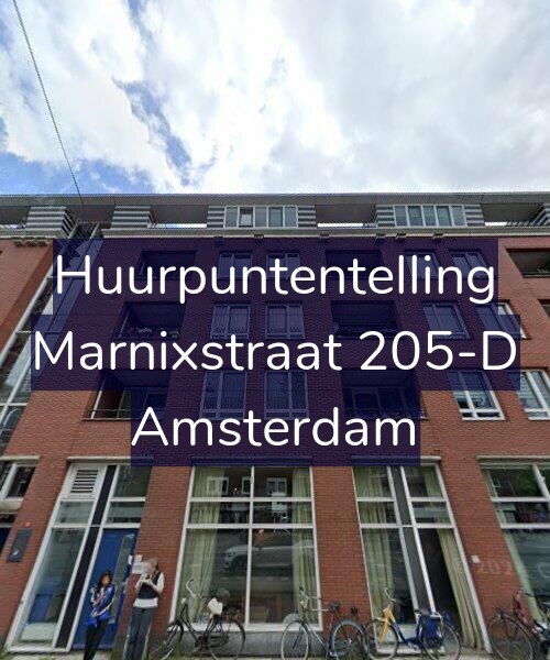 Foto gevel Huurpuntentelling voor Marnixstraat 205-D, Amsterdam